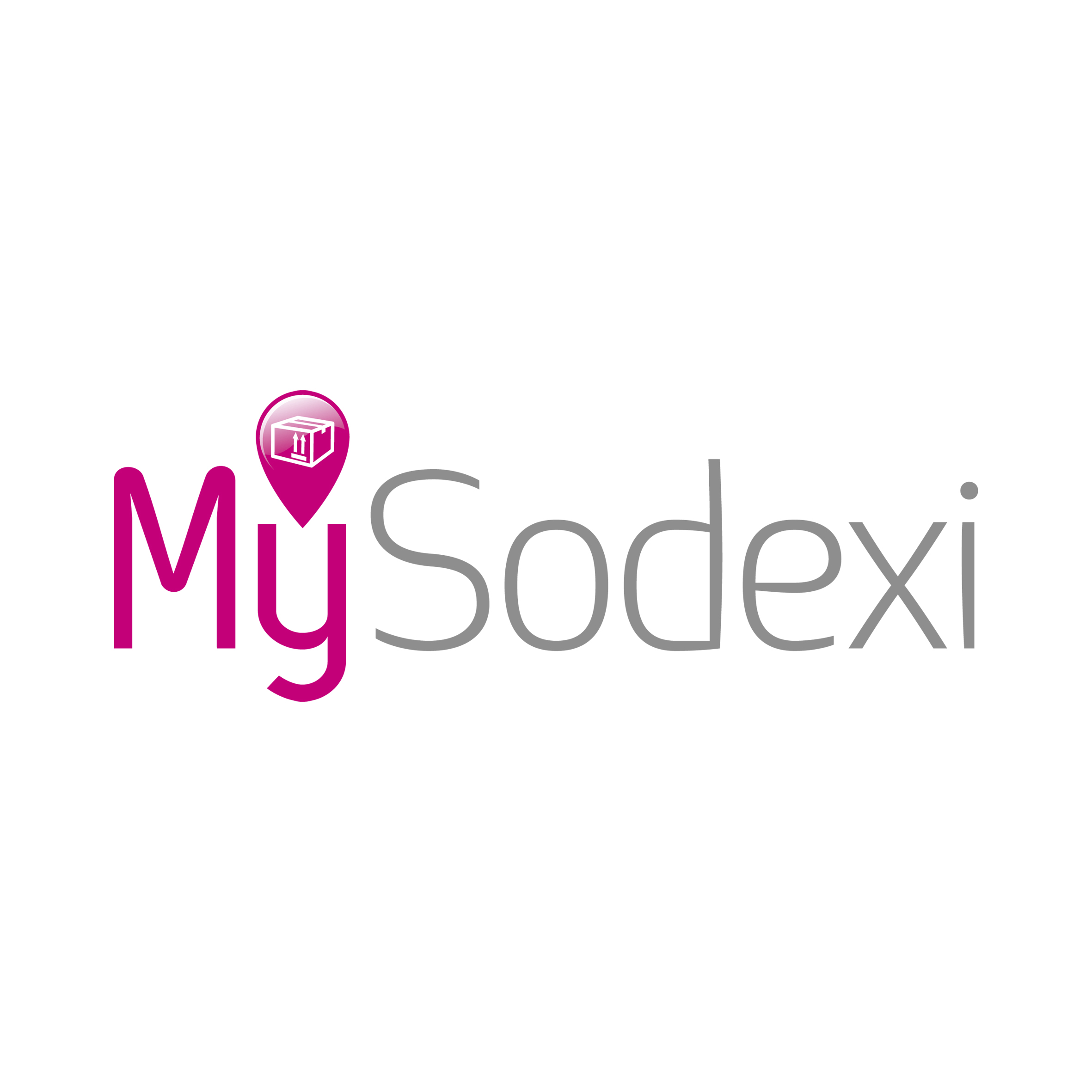Service MySodexi pour le groupe Sodexi logotype création colis